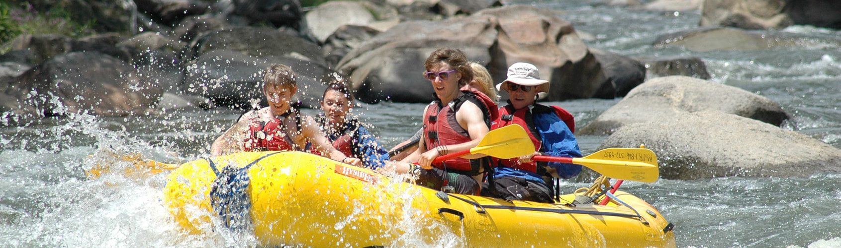 Whitewater rafting near Aspen