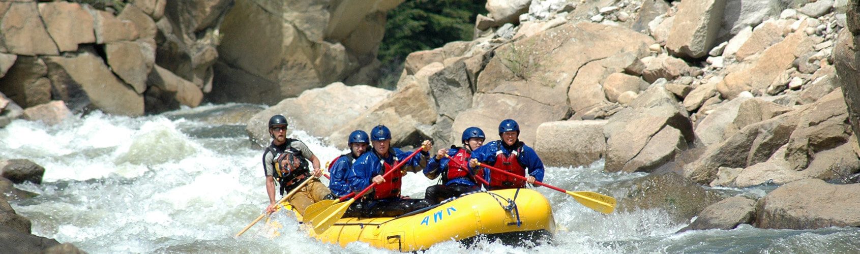 Whitewater rafting near Aspen