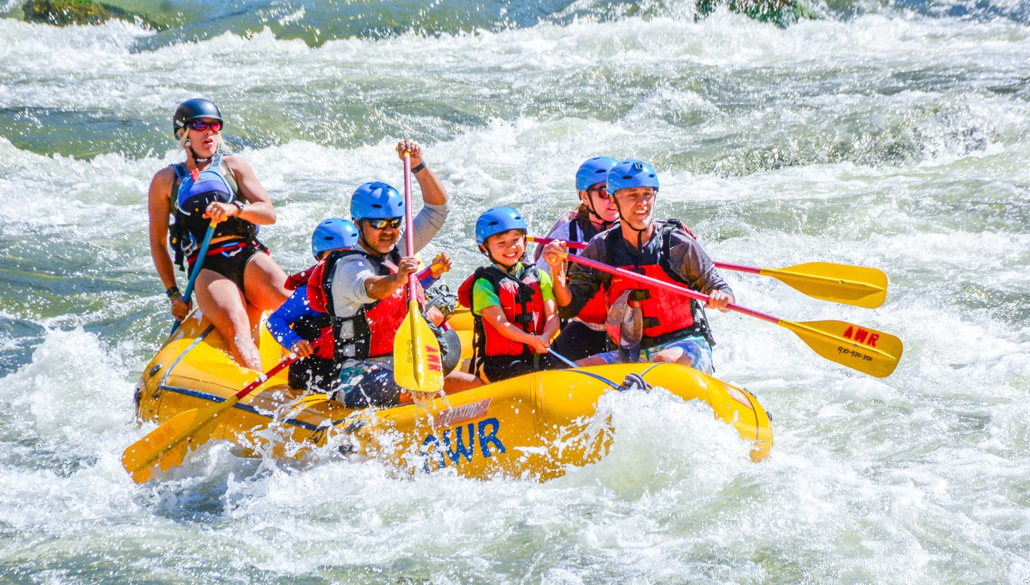 Whitewater rafting near Aspen